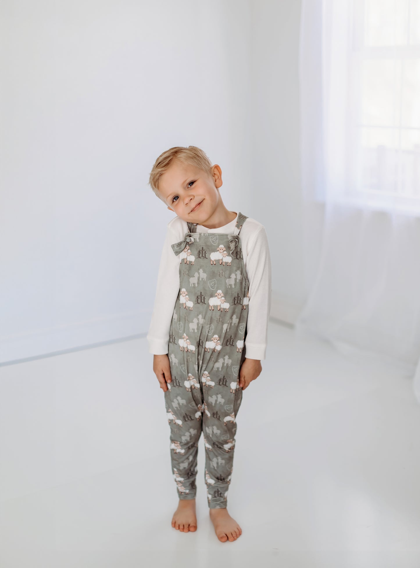 Lamb of Light Knotted Overalls
