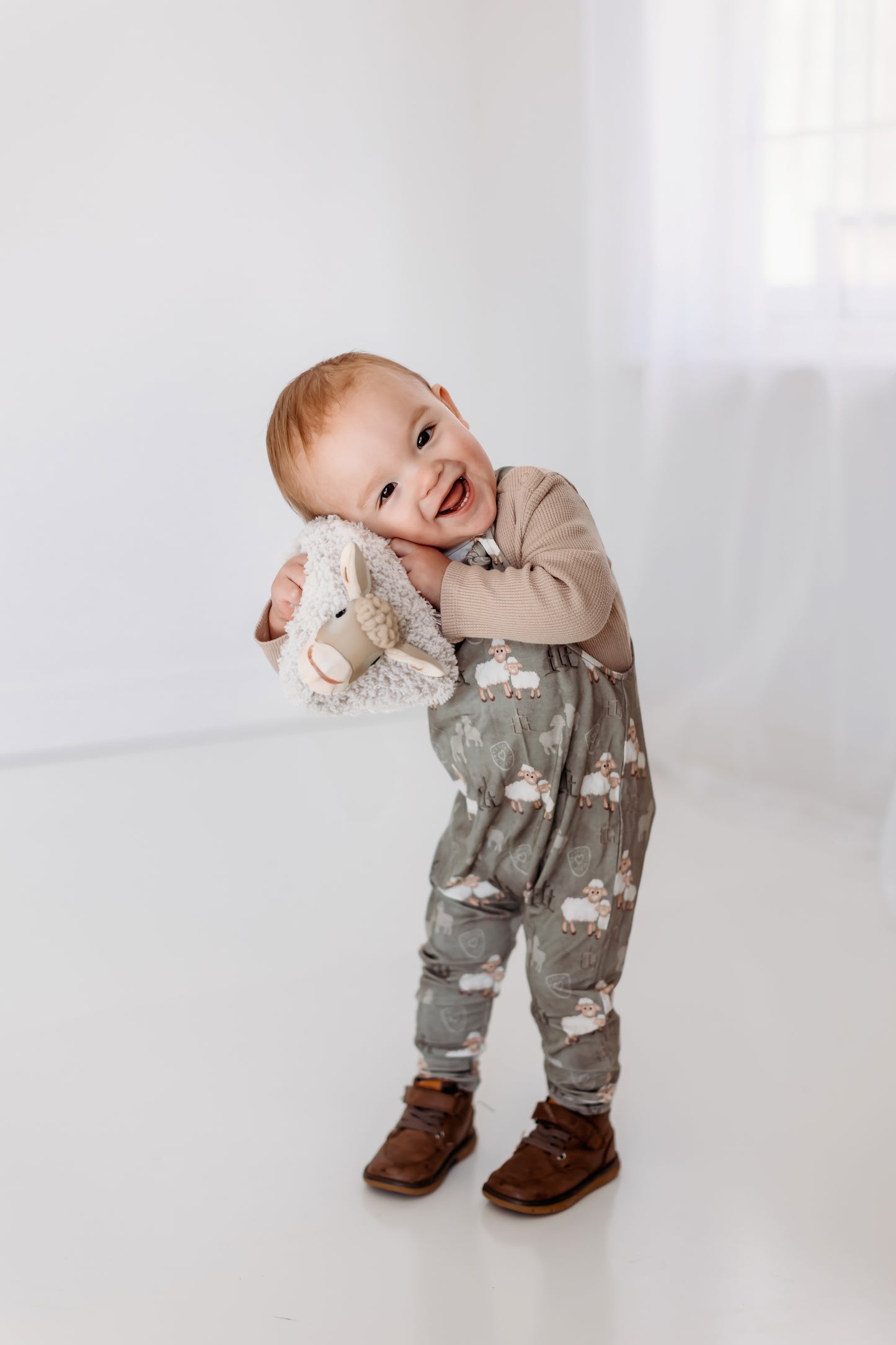 Lamb of Light Knotted Overalls