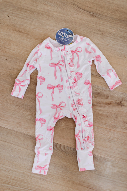 Tickled Pink Ruffle Zippy