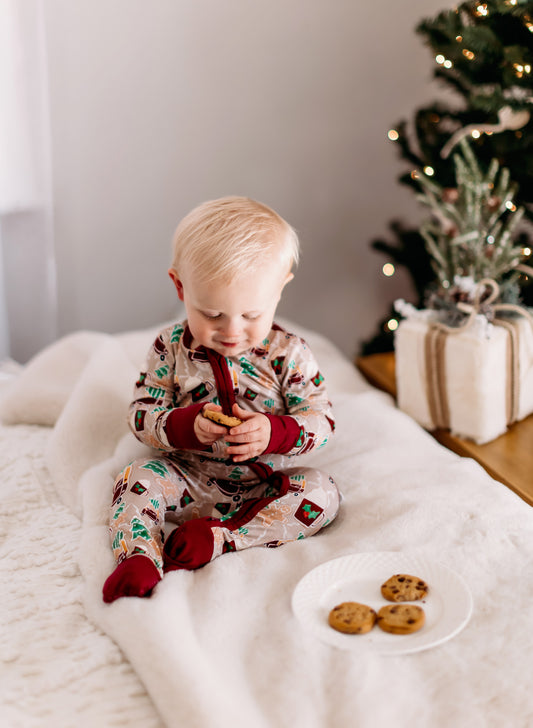 Cozy Cookies Zippy Romper