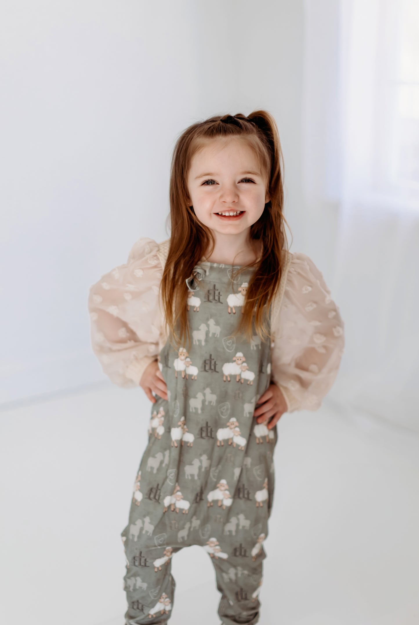 Lamb of Light Knotted Overalls