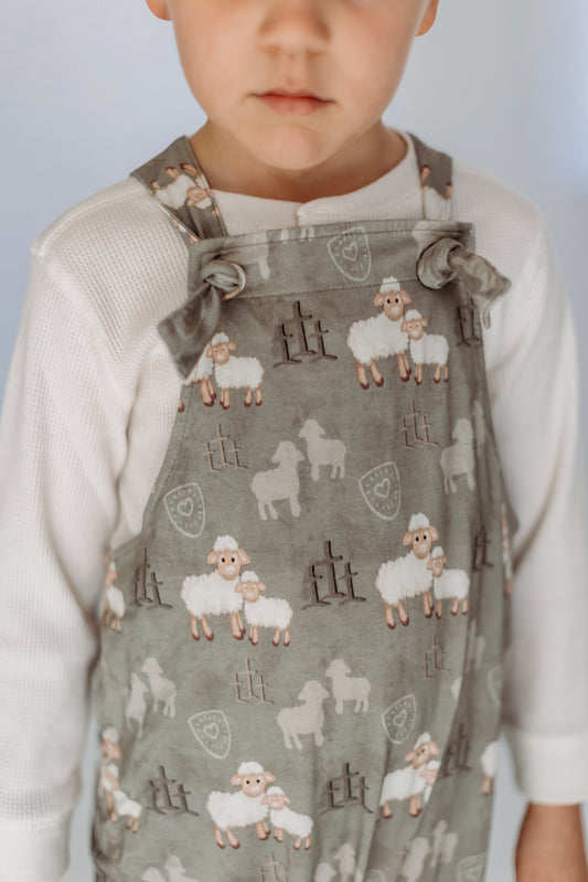 Lamb of Light Knotted Overalls